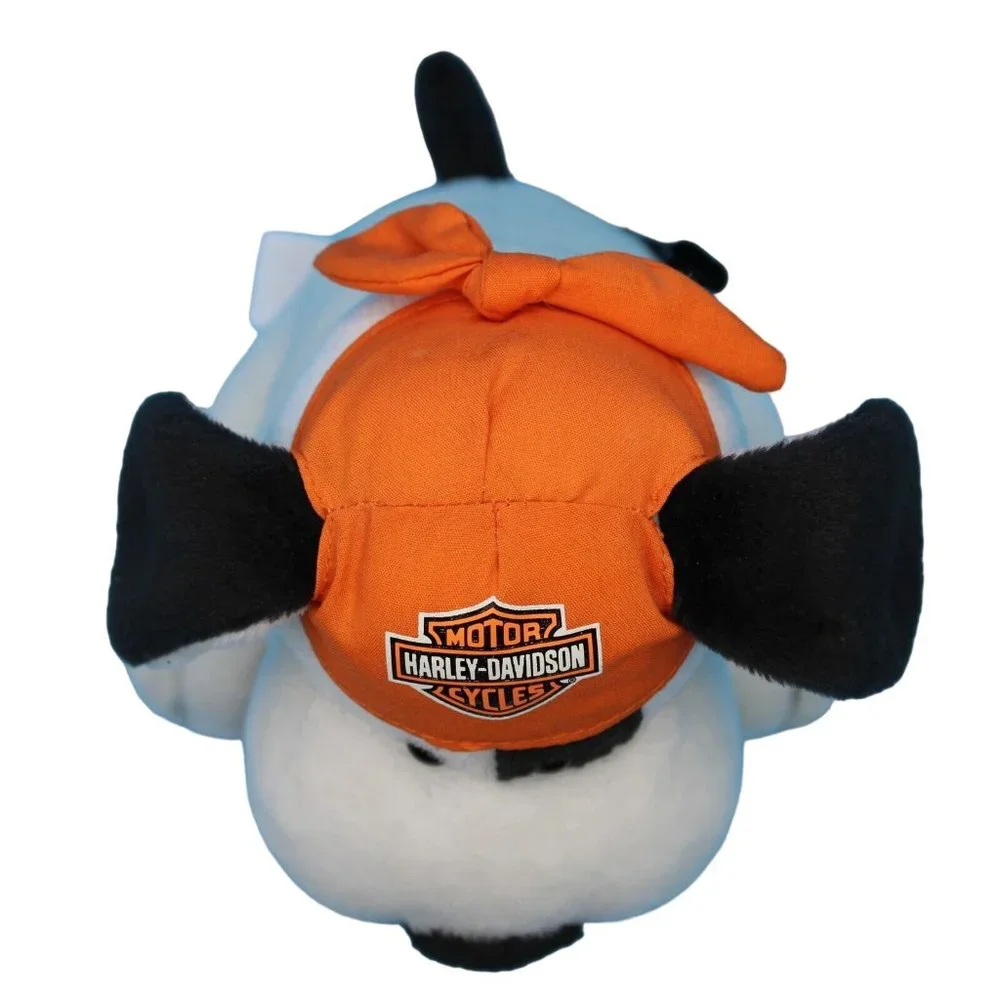 Harley Davidson Motorcycles Plush Bobblehead Dog Orange Head Rag 8.5in Tall 2008 - Picture 6 of 10
